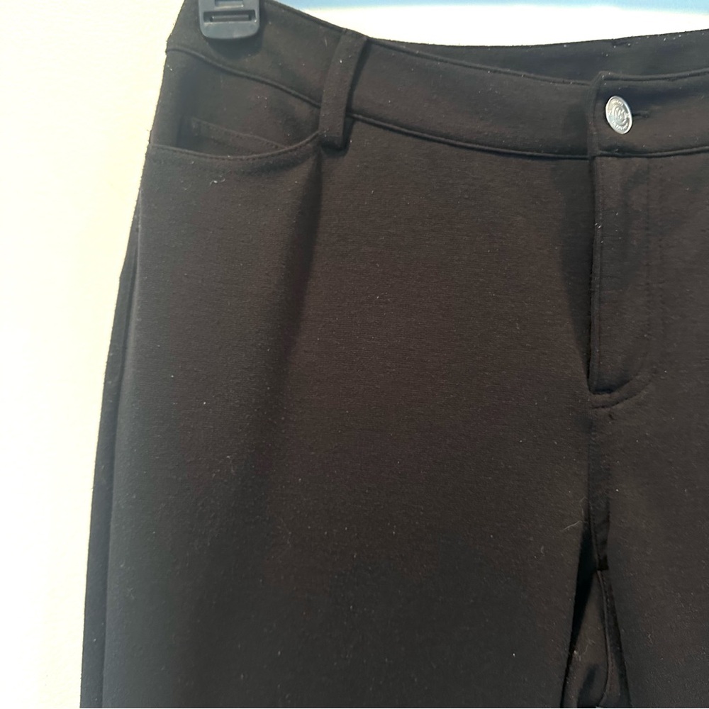 Women's MICHAEL Michael Kors Black Stretchy Skinny Mid-rise Pants, Size 4 - Picture 4 of 12